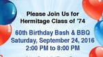 Hermitage High School '74 60th Birthday Bash BBQ & Bluegrass